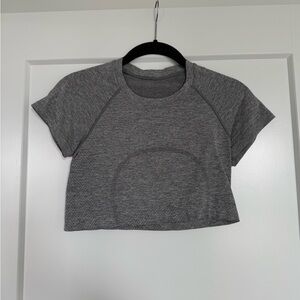 lululemon athletica Grey Swiftly Tech Crop